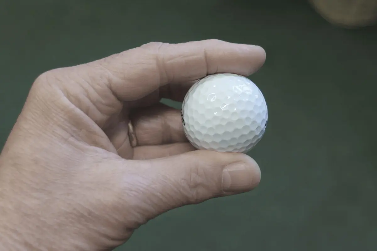 A Senior golfer showing one of the best senior's golf balls