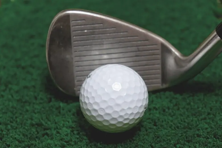 Golf Iron with a Ball for The Super Game Improvement